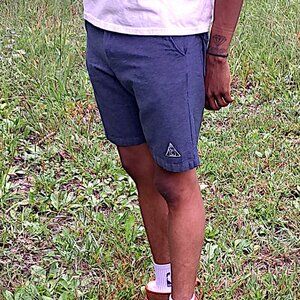 Navy Hemp Made Shorts